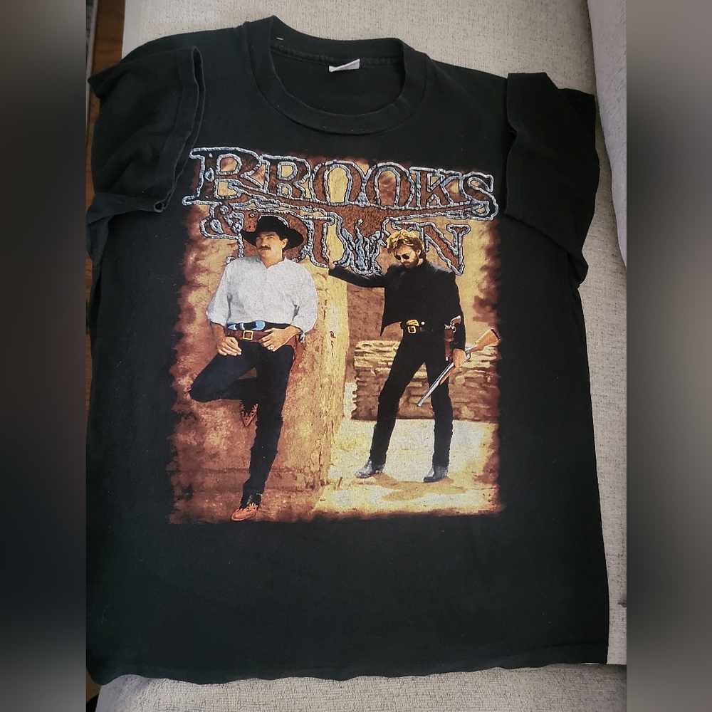 Vintage Brooks and Dunn Borderline Concert Tee single stitch‎ size xlarge